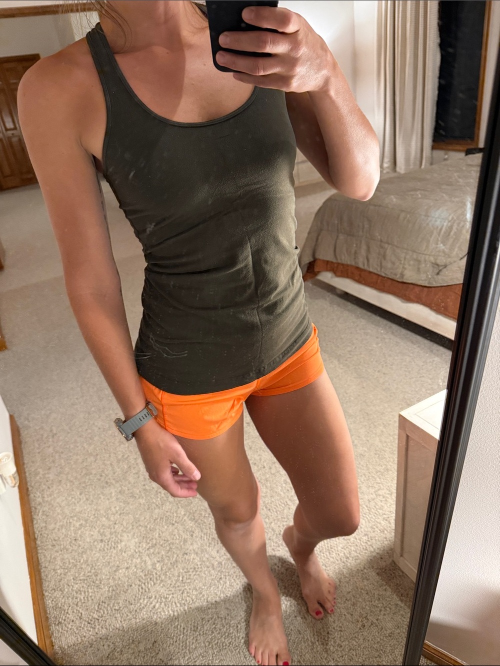 Lululemon Hunter green tank top